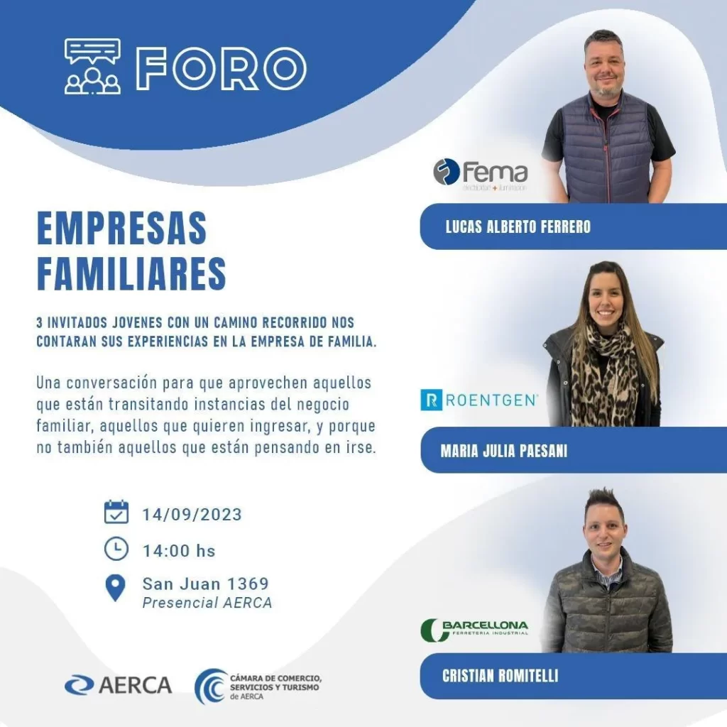 Empresas familiares: Tres jóvenes empresarios compartirán sus experiencias