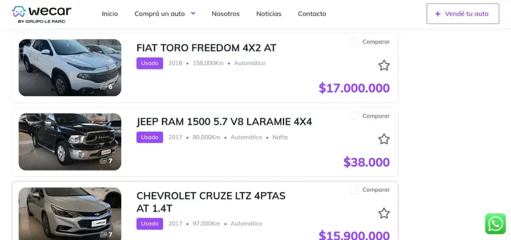 Wecar: El Marketplace que revoluciona la compra y venta de autos en Villa María